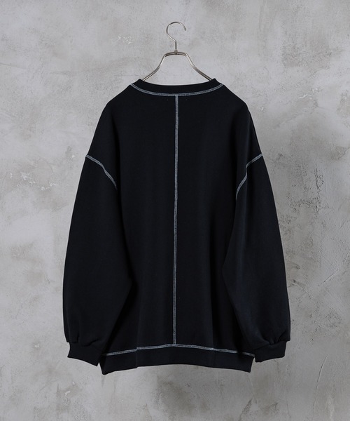 「INTER FACTORY」 スウェットカットソー LARGE ブラック メンズ_画像3