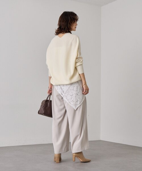 「RIVE DROITE」 長袖ニット FREE バーガンディー レディース_画像5