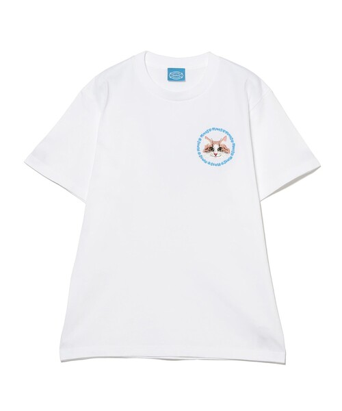 mmts（マミタス） tシャツ 半袖 ラブリーピンク刺繍 Tシャツ 旅行