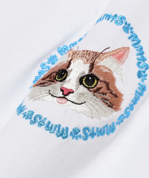 mmts（マミタス） tシャツ 半袖 ラブリーピンク刺繍 Tシャツ 旅行