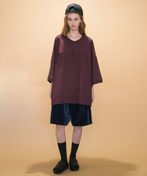 「my beautiful landlet」 7分袖Tシャツ FREE オレンジ メンズ_画像9