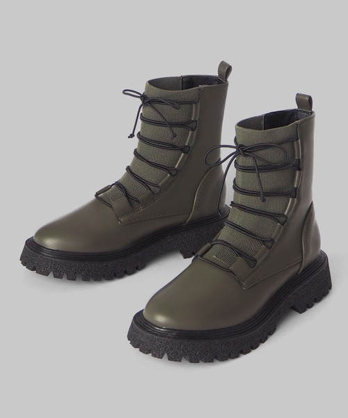 「minia」 ショートブーツ L ブラック レディース_画像2