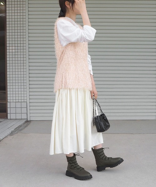 「minia」 ショートブーツ L ブラック レディース_画像9