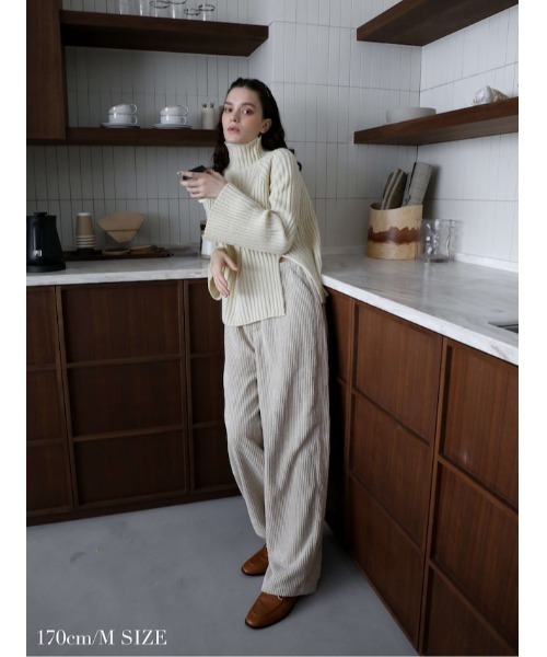 「Katrin TOKYO」 コーデュロイパンツ M グリーン レディース_画像2