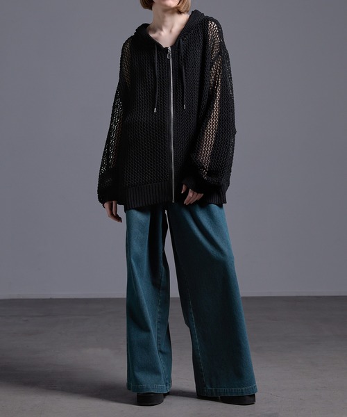 「Loose/ルース」 ジップアップパーカー L ブラック メンズ_画像3