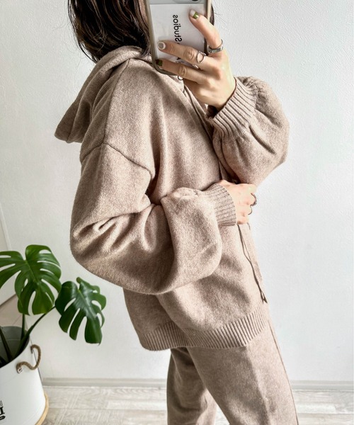 「AMELY」 「La-gemme」長袖ニット M ブラック レディース_画像2