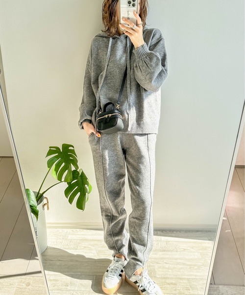 「AMELY」 「La-gemme」長袖ニット M ブラック レディース_画像8