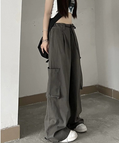 「almo」 「sevens」カーゴパンツ FREE ホワイト レディース_画像6