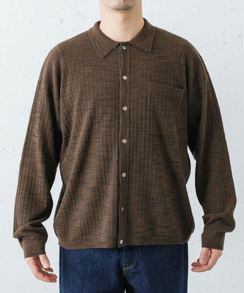 crepuscule（クレプスキュール） シャツ crepuscule Crepe Knit Shirts
