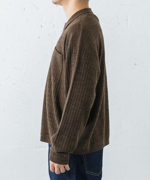 crepuscule（クレプスキュール） シャツ crepuscule Crepe Knit Shirts