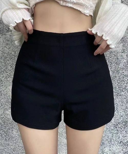 パンツ シンプルスリムショートパンツ レディース : ZOZOTOWN Yahoo!店