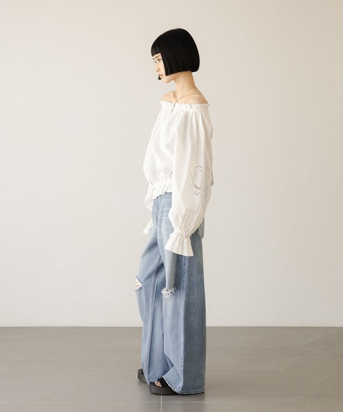 LOWRYS FARM（ローリーズファーム） ブラウス シャツ カットワーク