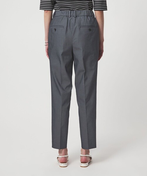 スラックス パンツ 「size SHORT/TALLあり」Daily Chic タック スリム パンツ レディースの画像