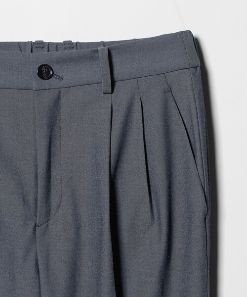 スラックス パンツ 「size SHORT/TALLあり」Daily Chic タック スリム パンツ レディースの画像