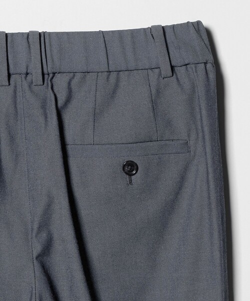 スラックス パンツ 「size SHORT/TALLあり」Daily Chic タック スリム パンツ レディースの画像