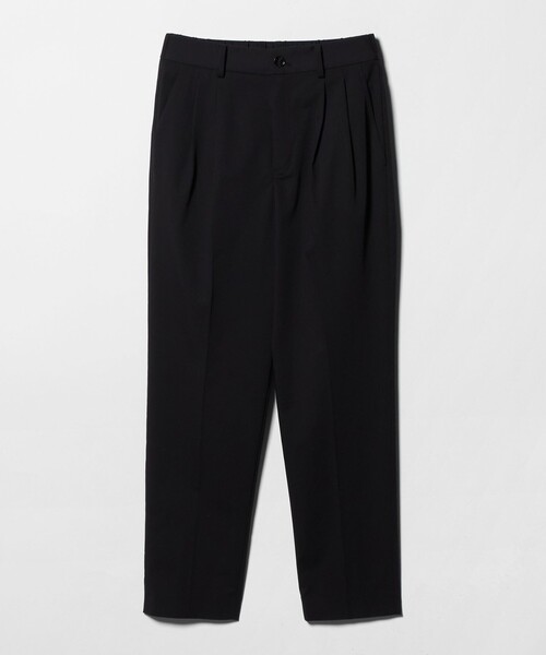 スラックス パンツ 「size SHORT/TALLあり」Daily Chic タック スリム パンツ レディースの画像