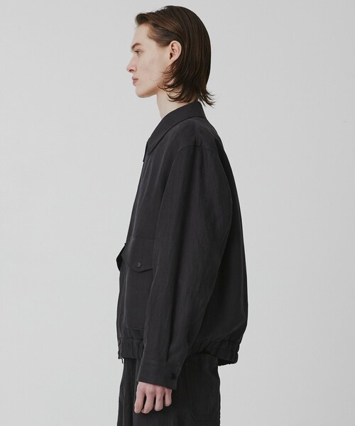 ブルゾン アウター 「数量限定」HEMP SUEDE フライトジップブルゾン　｜SETUP可能 メンズの画像