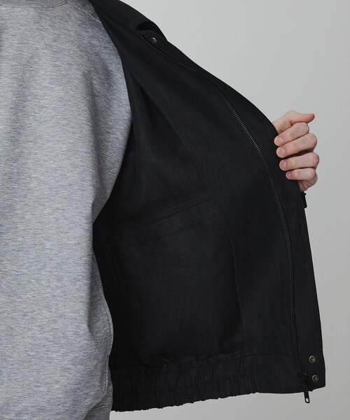 ブルゾン アウター 「数量限定」HEMP SUEDE フライトジップブルゾン　｜SETUP可能 メンズの画像