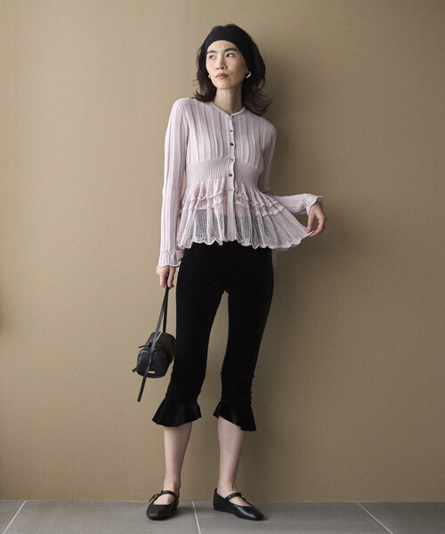 レギンス スパッツ SIMONE WILD/シモーネワイルド VELVET VOLANT CAPRI レギンス スパッツ SIMONE WILD/シモーネワイルド VELVET VOLANT CAPRI