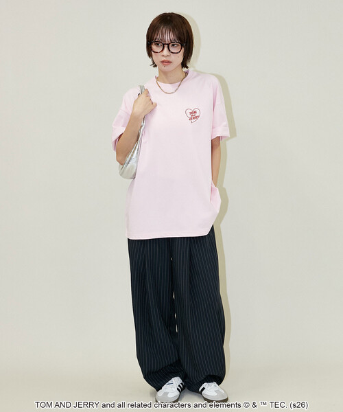 PUBLUX（パブリュクス） tシャツ 「機能性素材」TOM＆JERRY/トムと