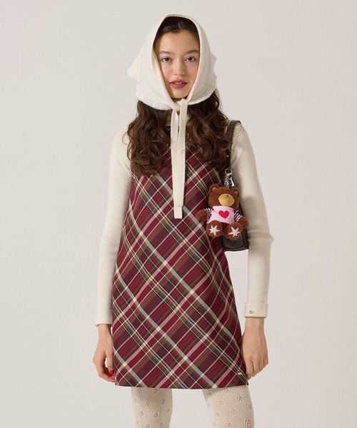 「TINA:JOJUN」 ノースリーブワンピース M グリーン レディース_画像5