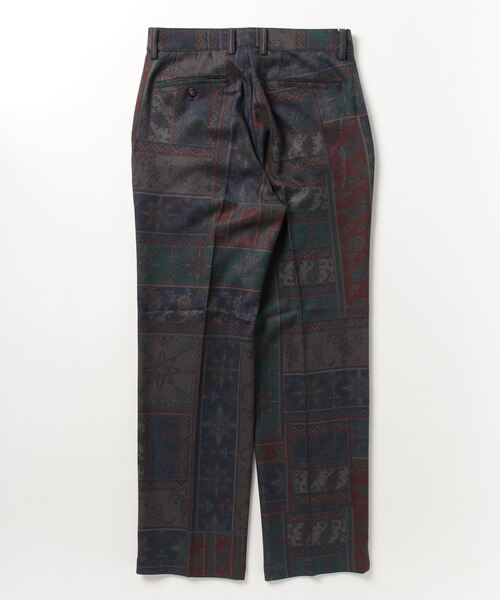 「BEAMS」 スラックス M ワイン メンズの画像