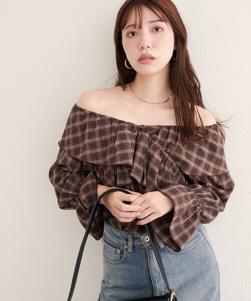 「natural couture」 長袖ブラウス FREE オフホワイト レディース_画像9