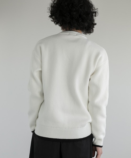 「aimoha」 長袖ニット MEDIUM ピンク メンズ_画像4