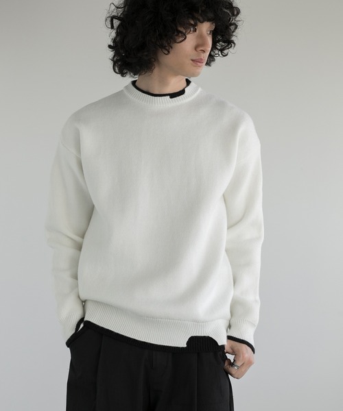 「aimoha」 長袖ニット MEDIUM ピンク メンズ_画像5