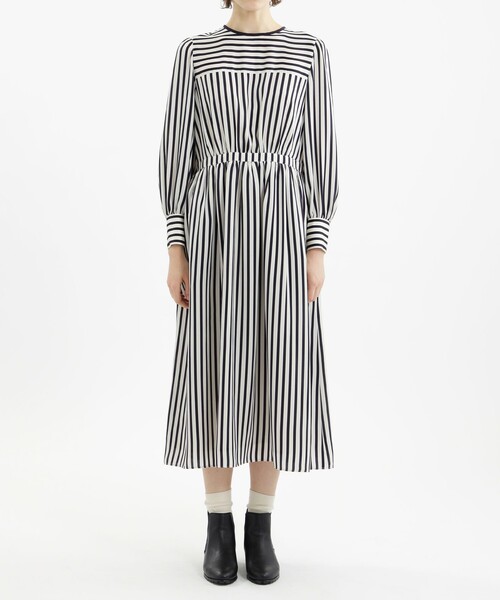 「MACKINTOSH PHILOSOPHY」 長袖ワンピース 38 ダークネイビー レディース_画像3