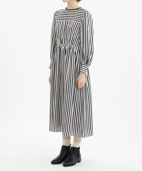 「MACKINTOSH PHILOSOPHY」 長袖ワンピース 38 ダークネイビー レディース_画像4