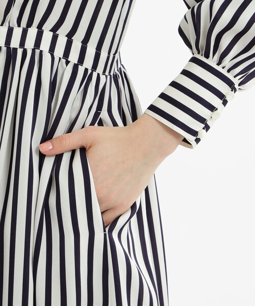 「MACKINTOSH PHILOSOPHY」 長袖ワンピース 38 ダークネイビー レディース_画像6