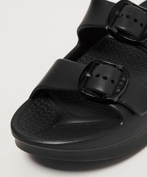 ブラック ダブルバックル 厚底サンダル TELIC（テリック） 厚底 サンダル 「別注」「TELIC×Begin×GLR」 ダブル