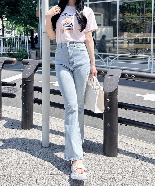 INGNI（イング） ジーンズ デニム デニムパンツ グリッターラメフレア