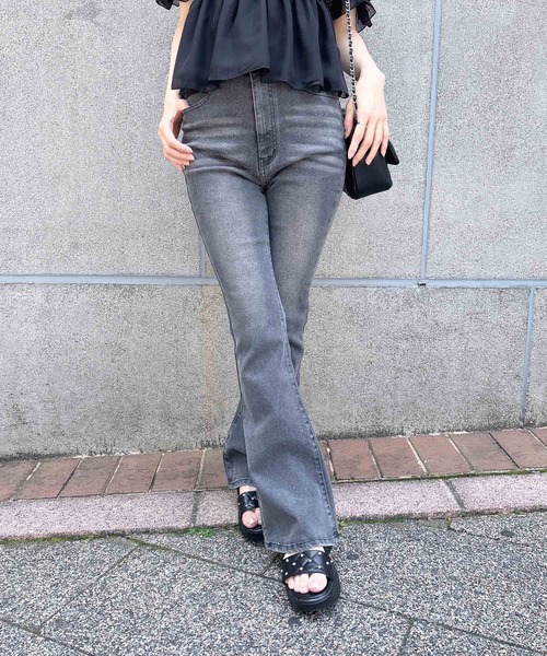 INGNI（イング） ジーンズ デニム デニムパンツ グリッターラメフレア