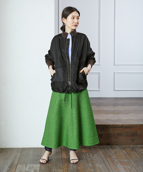 「VERMEIL par iena」 スカート 40 ネイビー レディース_画像2
