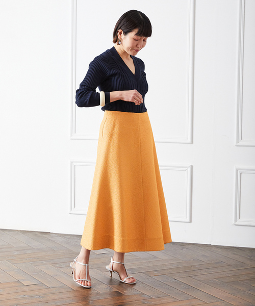 「VERMEIL par iena」 スカート 40 ネイビー レディース_画像5