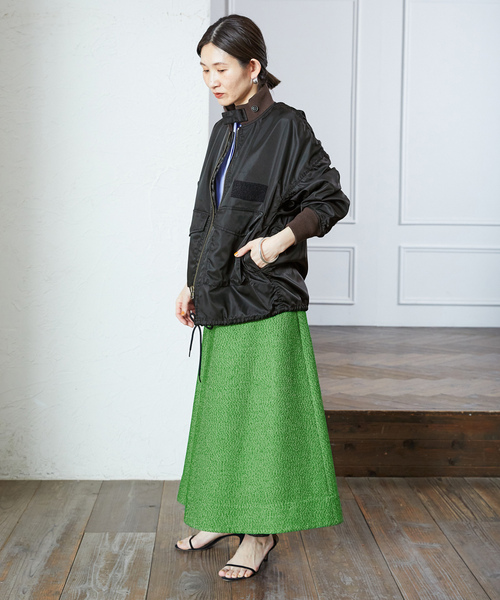 「VERMEIL par iena」 スカート 40 ネイビー レディース_画像6