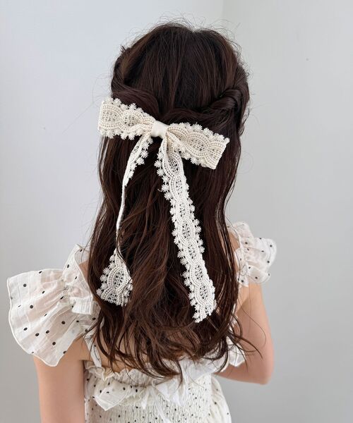 MAJESTIC LEGON（マジェスティックレゴン） ヘアクリップ レースリボン