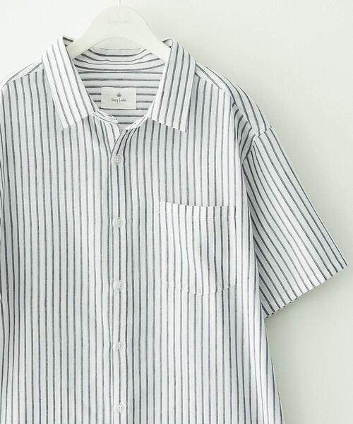 URBAN RESEARCH Sonny Label シャツ 半袖 接触冷感リネン混ショート