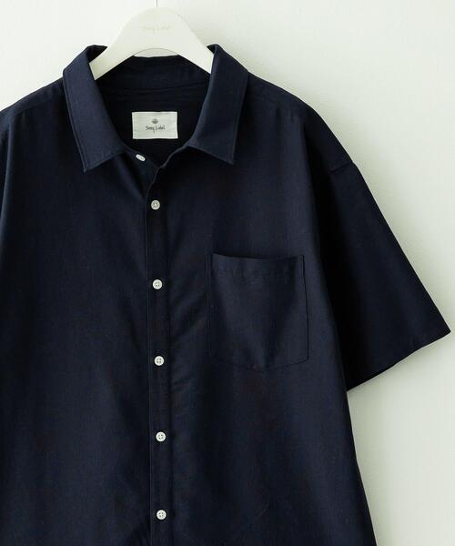 URBAN RESEARCH Sonny Label シャツ 半袖 接触冷感リネン混ショート