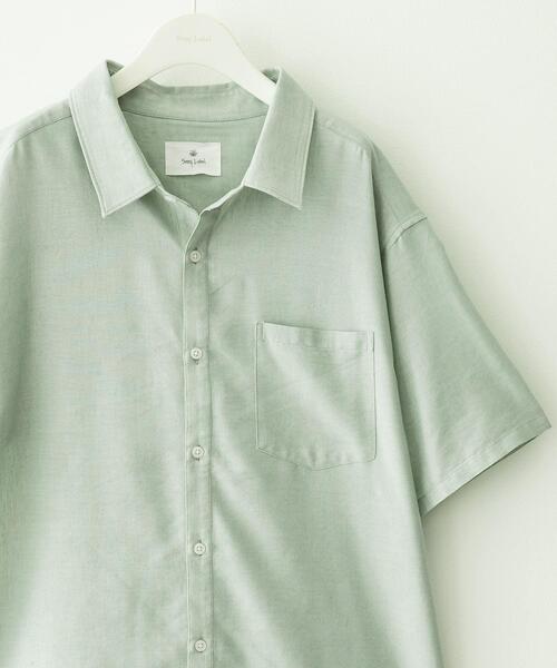 URBAN RESEARCH Sonny Label シャツ 半袖 接触冷感リネン混ショート