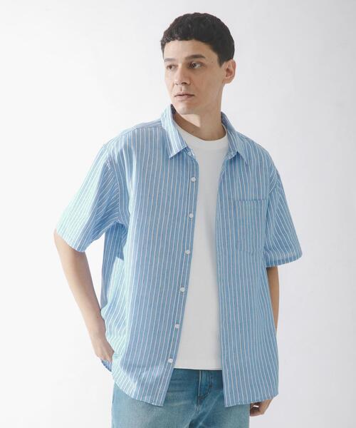 URBAN RESEARCH Sonny Label シャツ 半袖 接触冷感リネン混ショート