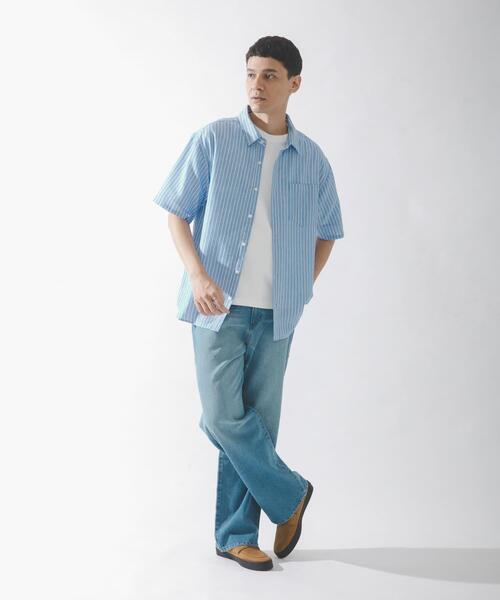 URBAN RESEARCH Sonny Label シャツ 半袖 接触冷感リネン混ショート