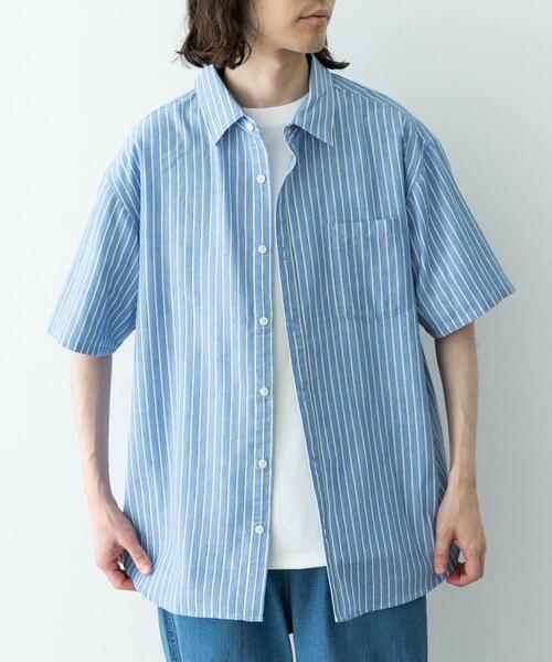 URBAN RESEARCH Sonny Label シャツ 半袖 接触冷感リネン混ショート