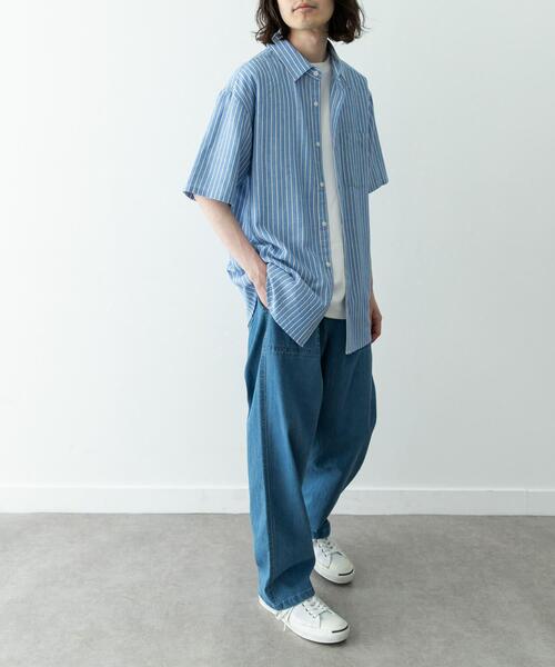 URBAN RESEARCH Sonny Label シャツ 半袖 接触冷感リネン混ショート