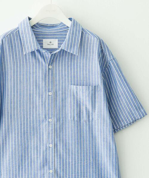 URBAN RESEARCH Sonny Label シャツ 半袖 接触冷感リネン混ショート