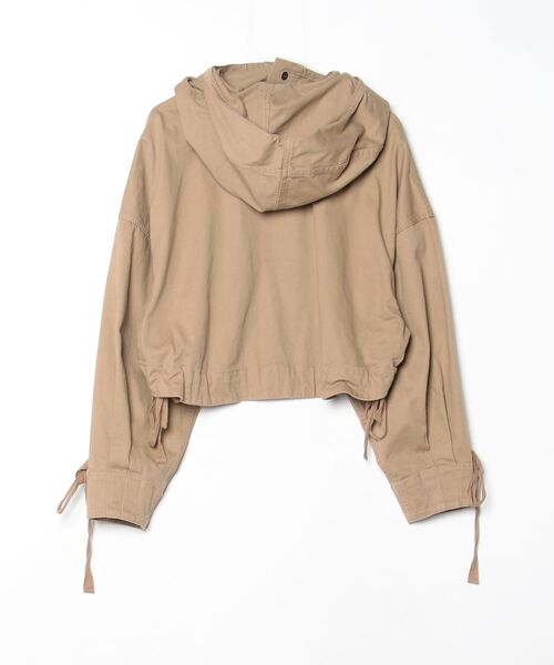 HYKE（ハイク） フーデッド ショートジャケット 1 ベージュ レディース