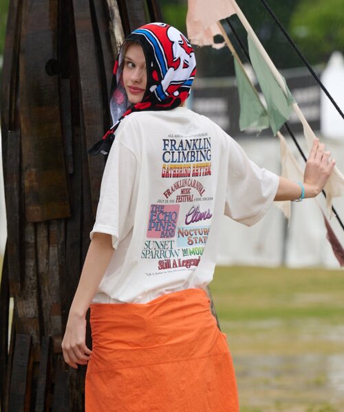 「Franklin Climbing」 半袖Tシャツ LARGE ピンク メンズ_画像4
