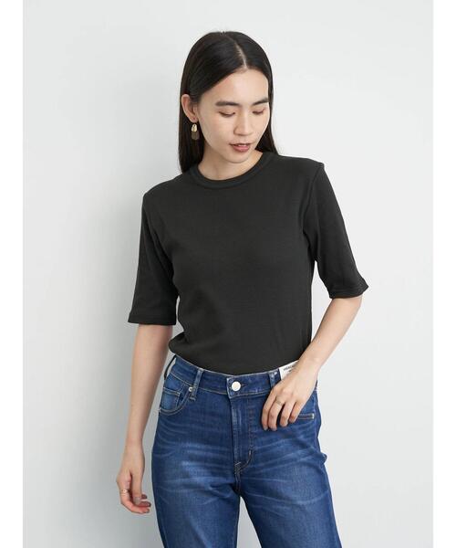 tシャツ コンパクトラッセル クルーネックプルオーバー レディース コンパクトラッセル クルーネックプルオーバー